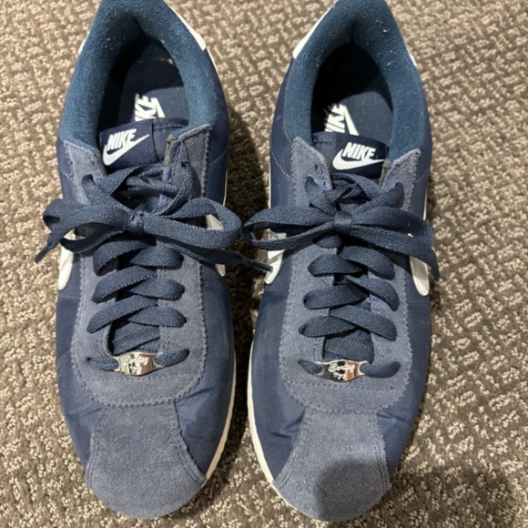 Nike Cortez Blue and White Sneakers - Picture 4 of 5